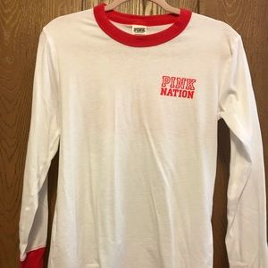 VS Pink long sleeve t-shirt and legging set